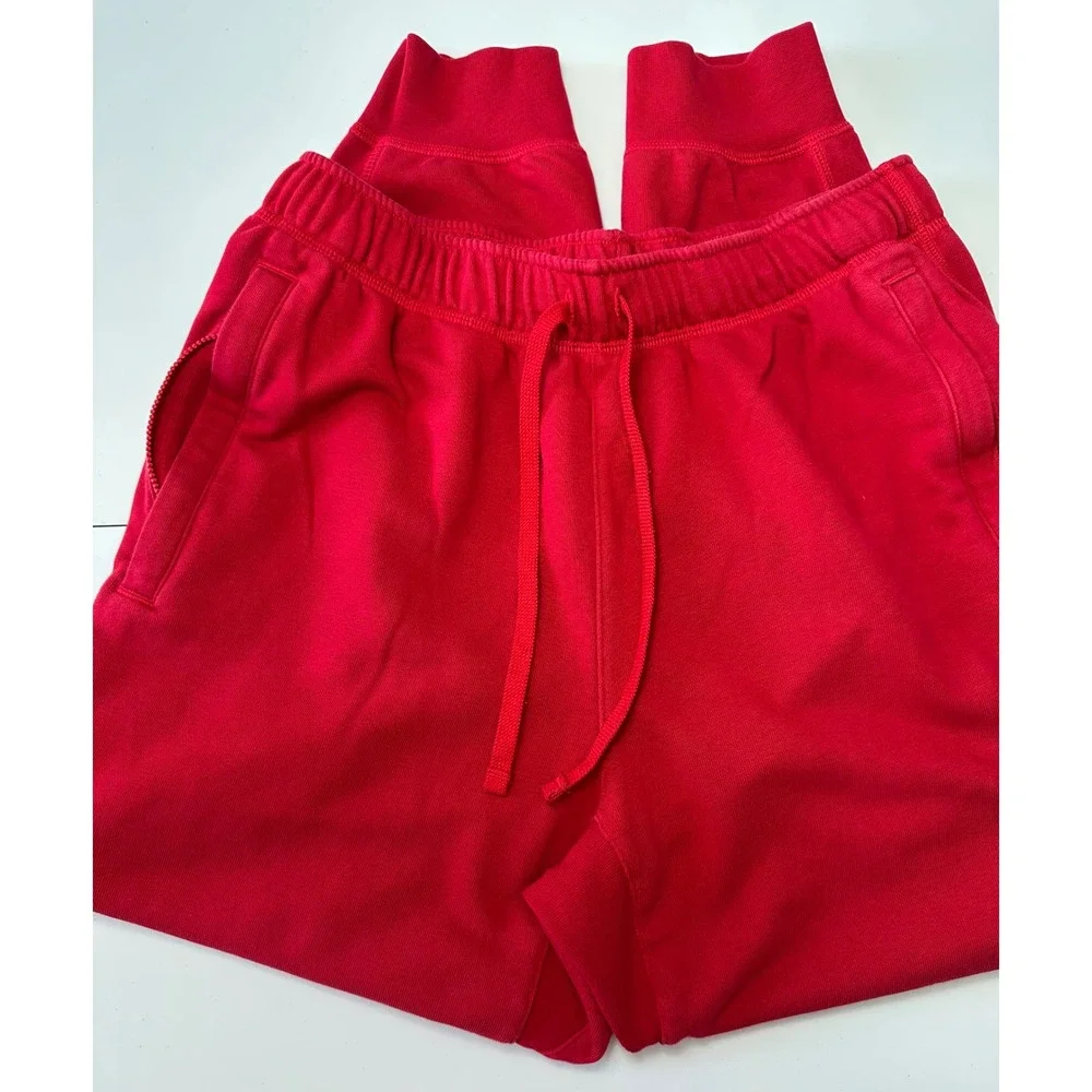 Jordan Dri-FIT Mens Joggers Red Fleece Sweatpants Jumpman Size Medium